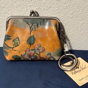 Patricia Nash Floral Key & Card Holder - Orange and Green